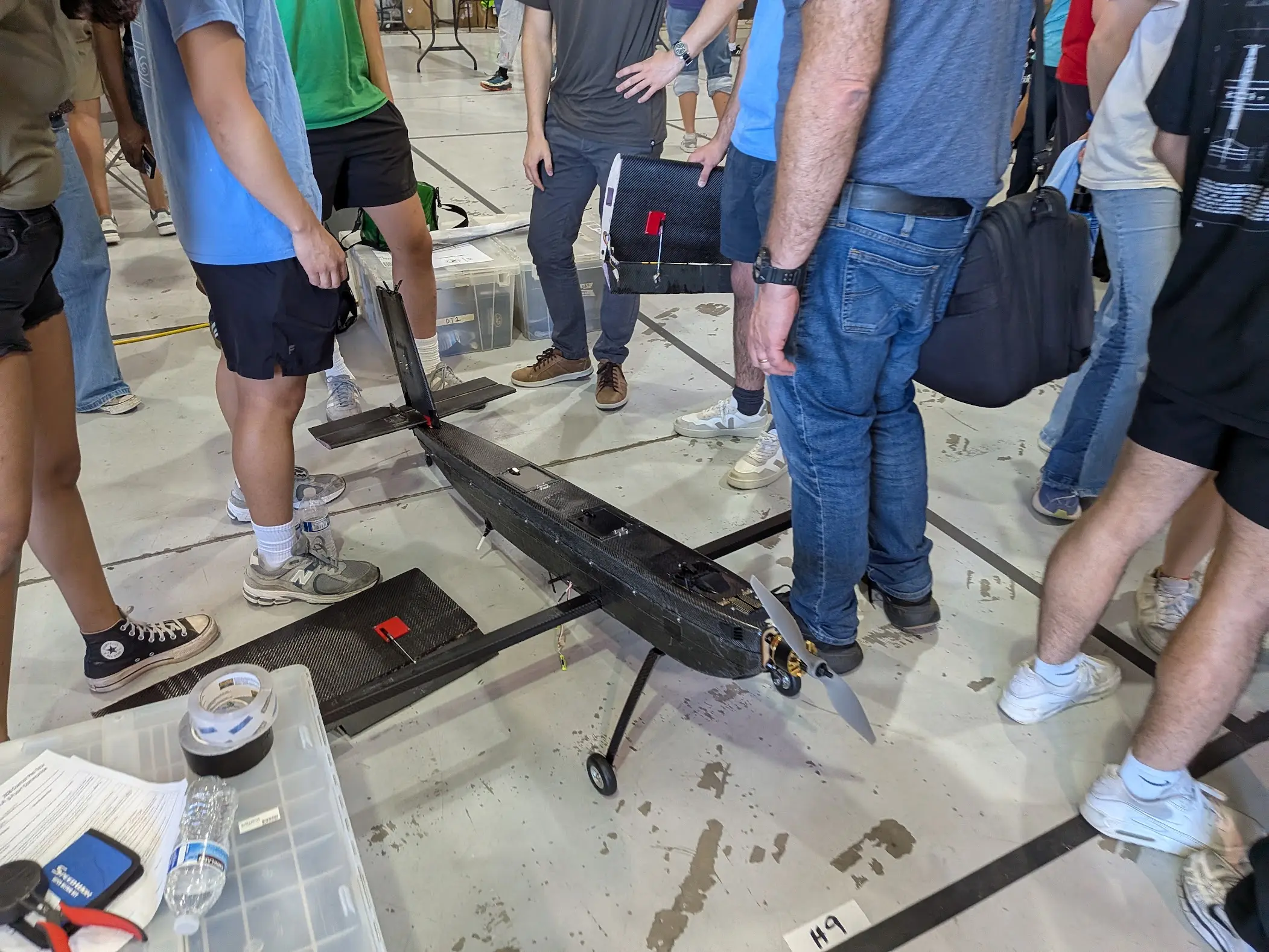 The completed aircraft at the competition